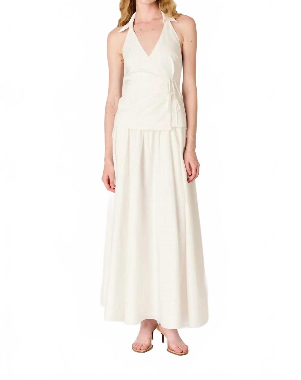 NEW NIA leanna maxi skirt in white
